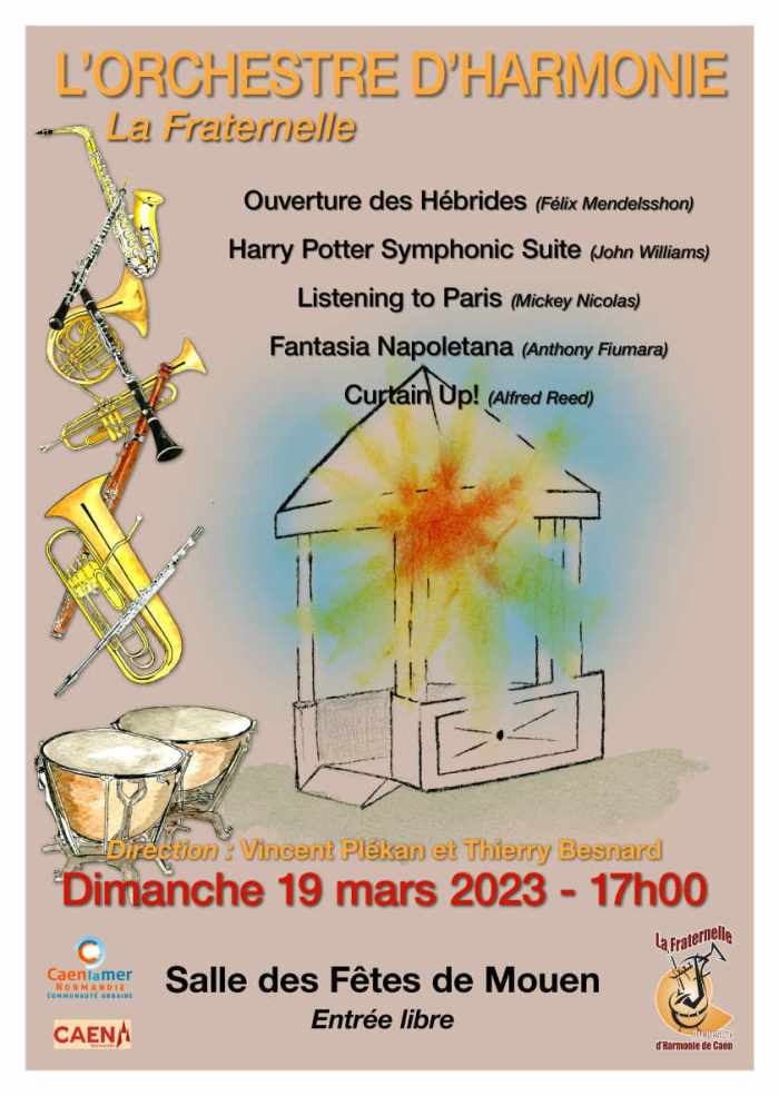 Concert à la salle des fêtes de Mouen le dimanche 19 mars 2023 à 17h